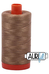 Aurifil Mako 50wt Cotton 1300 m 1422 yd. spool - 6010 Toast